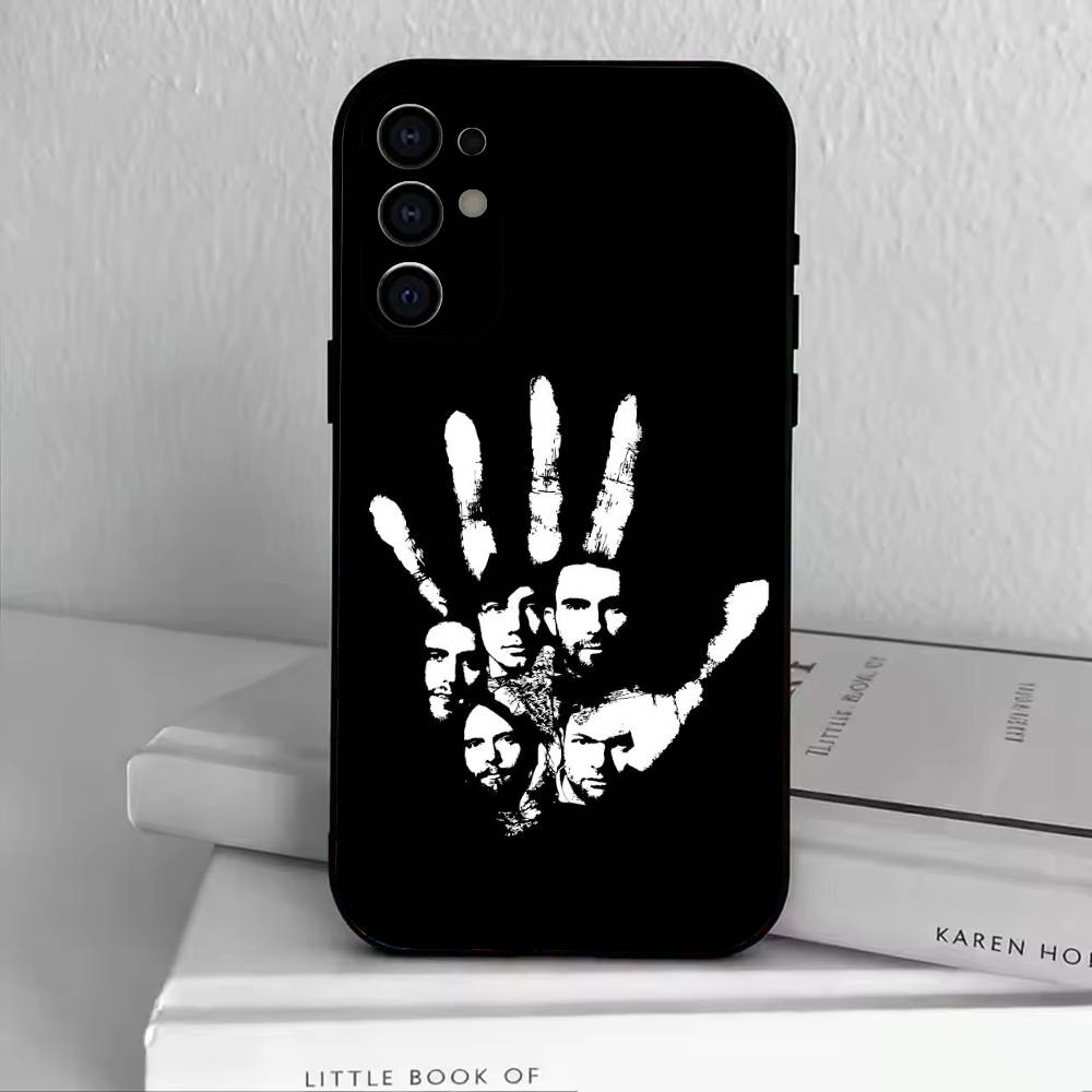 M-Maroon 5 Phone Case For Samsung S25,S24,S21,S22,S23,S30,Ultra,S20,Plus,Fe,Lite,Note,10,Black Cover