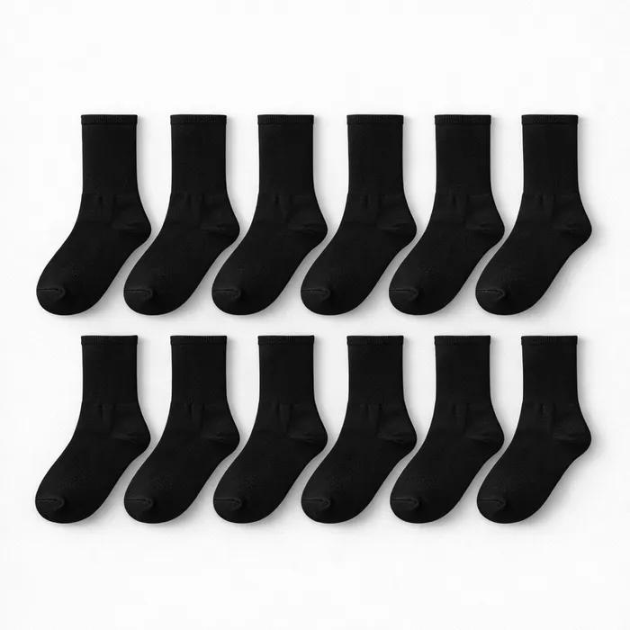 [10-Pack] Women's Half School Crew Socks (Mixed Choice Available)