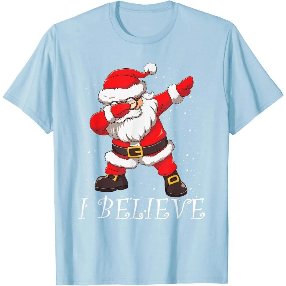 I Believe Dabbing Santa Claus Christmas T-Shirt