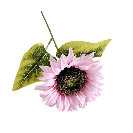 Artificial Flowers Realistic Sunflower Bouquet for Home Decoration UV-Resistant Fade-Free Adjustable Stem Living Room Bedroom Wedding Photo Props