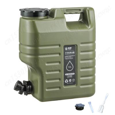 12L Water Bucket Large Capacity Drinking Water Canister Camping Water Container Car Water Carrier Tank No Leakage with Faucet