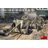 Miniart Scale WWII German Pak 40 with Artillery Plastic Model Number MA35400 1/35 7.5cm Anti-Tank Gun, Mid-Production, Figure, Model,