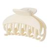 1pc hair clip with double teeth grip for women, simple matte ABS hair clip with small claws and headband decoration, hair clip