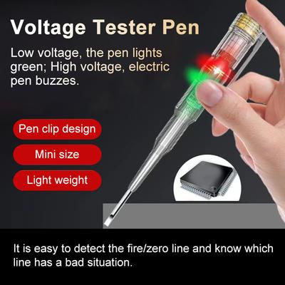 Intelligent Waterproof Buzzer Voltage Tester Pen Power Voltage Detector Electricity Detector Test Pencil with High