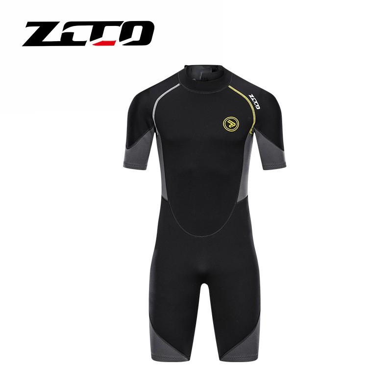 Mens 1.5mm Neoprene Full Body Short Sleeve Wetsuit Surfing Diving Snorkeling Warmth UV Protection Summer Winter