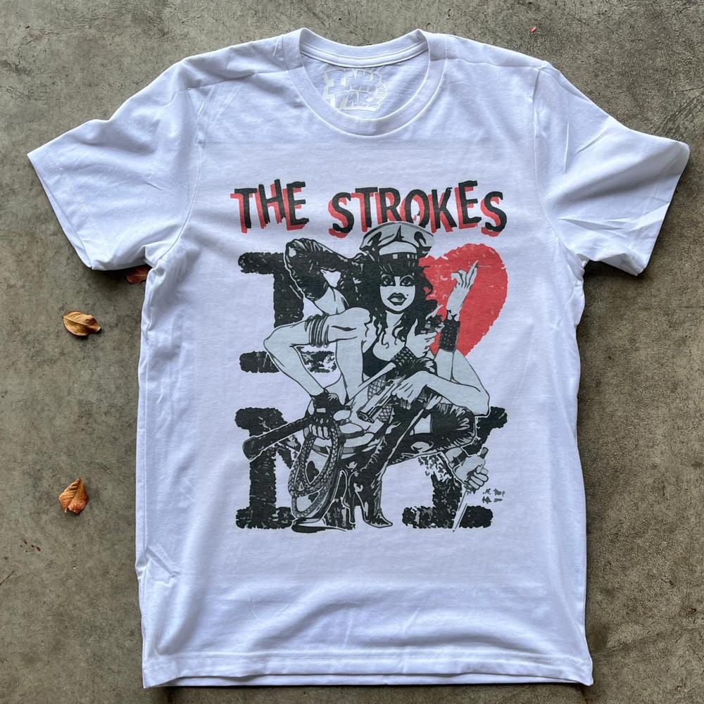 

The Strokes Band Cotton WHite Shirt Unisex Concert S to 5XL EL482 Unisex T-Shirt S
