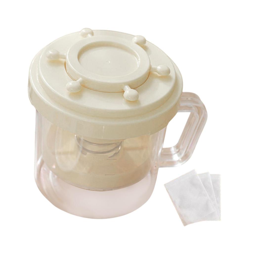 Yogurt Strainer Accessory Large Manual Mesh Filter Colander for Protein Smoothie and Homemade Yogurt