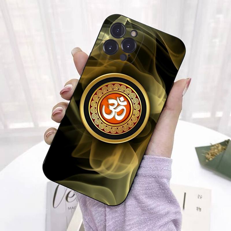 Aum Om Yoga Telefon Fall Für iPhone 8 7 6 6S Plus X SE 2020 XR XS 14 11 12 13 Mini Pro Max Handy Fall