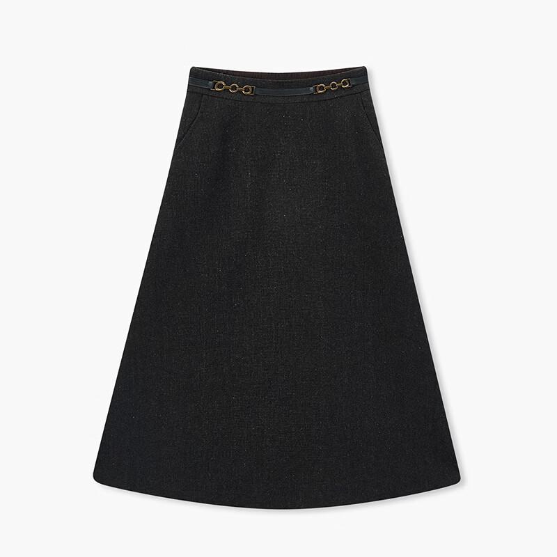 EICHITOO Women's Elegant High-Waist A-Line Midi Skirt