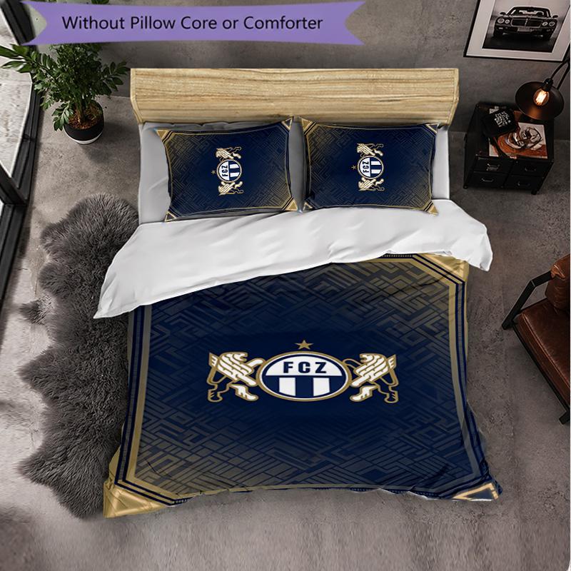 Biancheria da letto a tema FC Zürich Set 3 Pezzi Copripiumino Biancheria da letto decorativa per camera da letto per adolescenti Decorazione per la casa