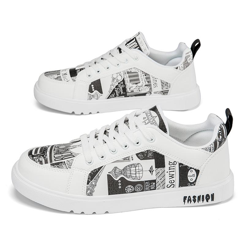 

Hot Selling Men Casual Shoes Low Cut Fashion New Summer Anti Slip Wear-resistant Sneakers Comfort Leather Walking Board Shoes 39