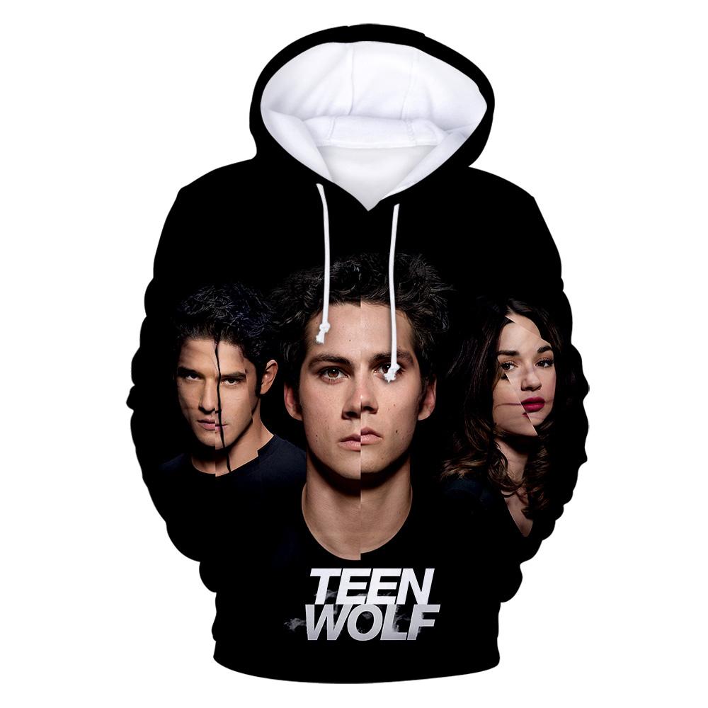 Felpe con cappuccio Stampa 3D Serie TV Teen Wolf Autunno Uomo Donna Moda Felpe Oversize Felpa con cappuccio Maglioni da uomo Tuta Abbigliamento Uomo