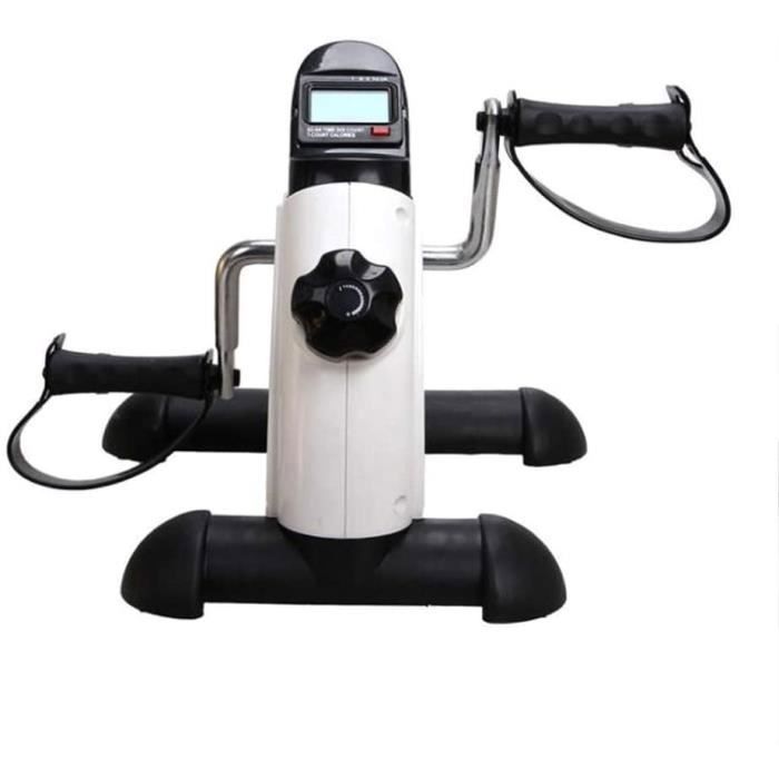 Vélo d'appartement FYBOOR Mini - Blanc - Adulte - Mixte - Exerciseur de pédale de jambe de bras - LCD Amea1747