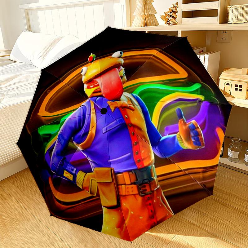 Game Fort-nite Umbrella 8-Frame for Travel, camping, Casual Lightweight Portable Umbrella, Essential for every family Holidays Gift