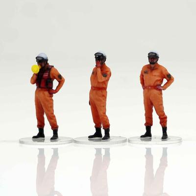 Figreal 1/64 Firefighter 002 3-piece Set