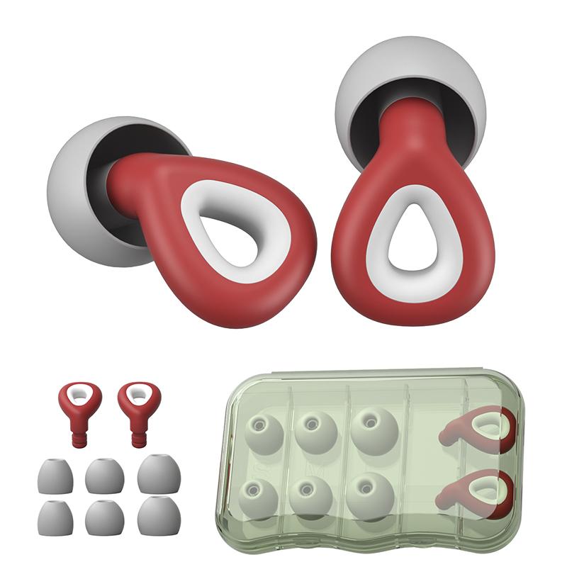 1Pair Silicone Anti-Noise Earplugs Swimming Ear Plugs Sleeping Ear Plugs Waterproof Ear Protector Layer Mute Earplugs