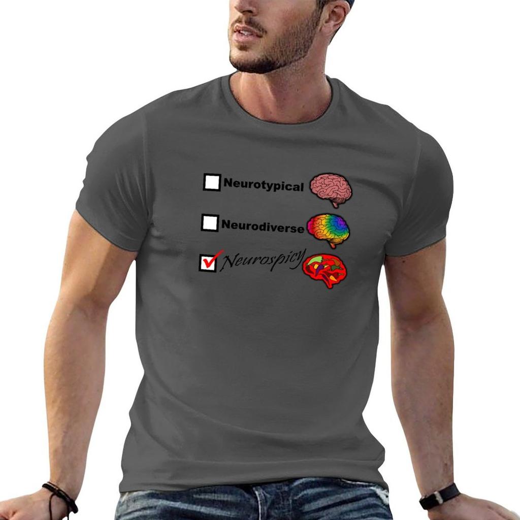 Neurospicy Tshirt Cotton T Shirt Pack Unisex Graphic T Shirt T Shirt Custom Print Tshirt