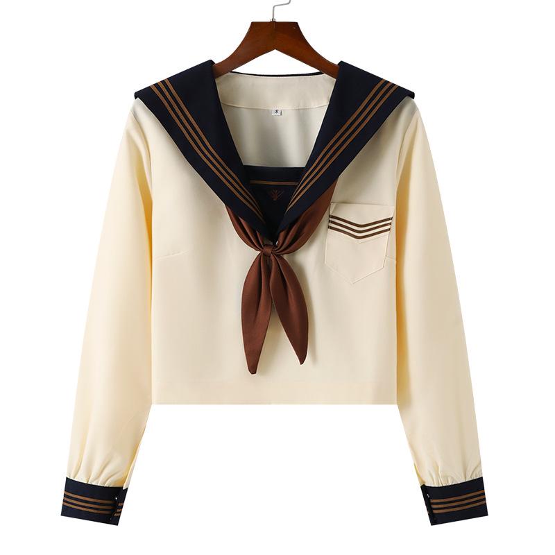 Huang Sanben Tea Feather Zhong JK Uniform - Sailor Suit, School Supply, Skirt (Genuine)