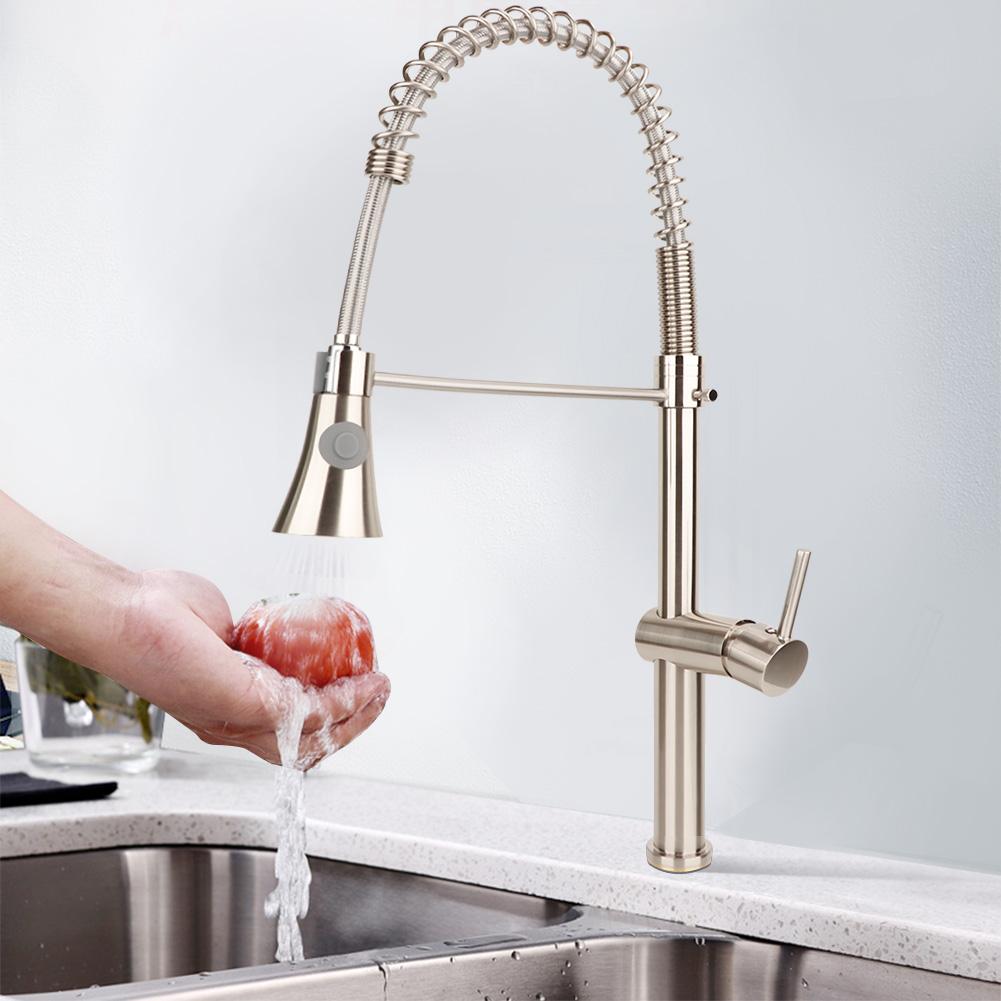 Frühling Einhebel Ausziehbar Küchenspüle Wasserhahn (G1/2" Standard)