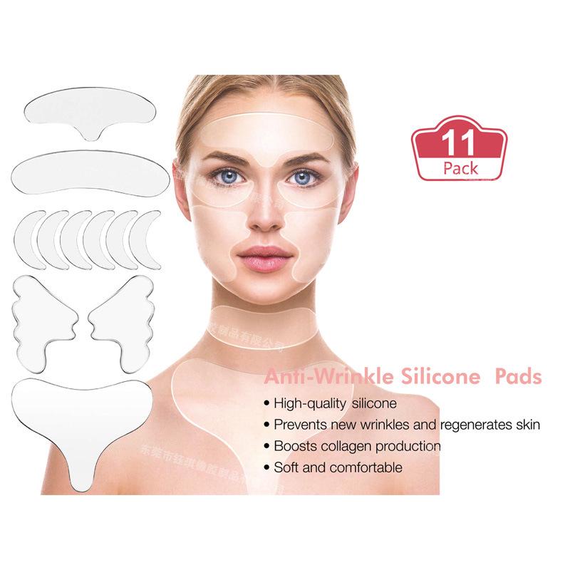 Cross-Border Exclusive Silicone Anti-Wrinkle Patches: 18-Piece, 11-Piece, and 16-Piece Face and Eye Sets
