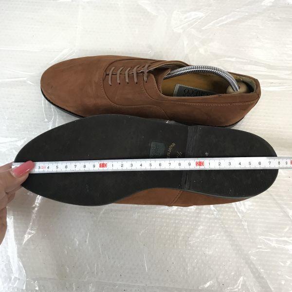 Made In Japan MONSIEUR GRECO Nubuck Leather Saddle Shoes Men’s 7.5 Brown Plain Toe(USED)