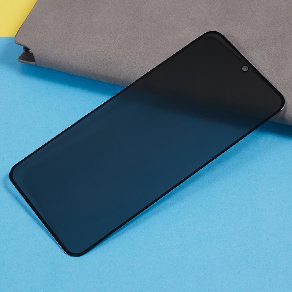 For Samsung Galaxy S23 FE Full Coverage Tempered Glass Film Silk Printing Anti-Spy Screen Protector (Side Glue)