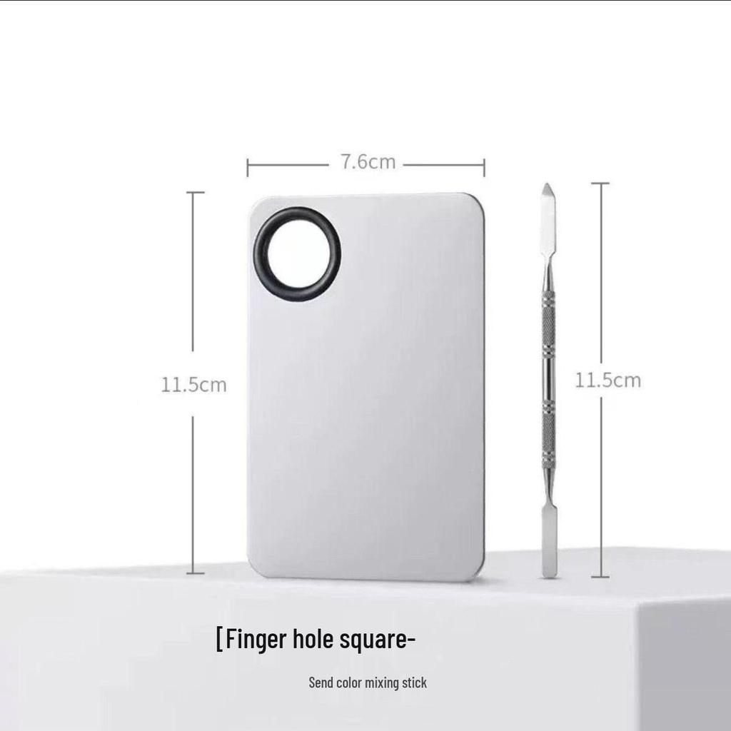 Stainless Steel Makeup Mixing Palette for Foundation and Lipstick