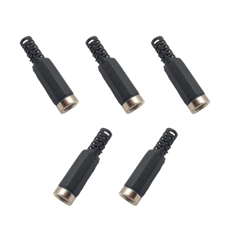 

5Pcs Soldering Type DC5525 Power Connector 5.5mmx2.5mm Female Port Connection Adapter for Laptops Charging Adapter Use 1