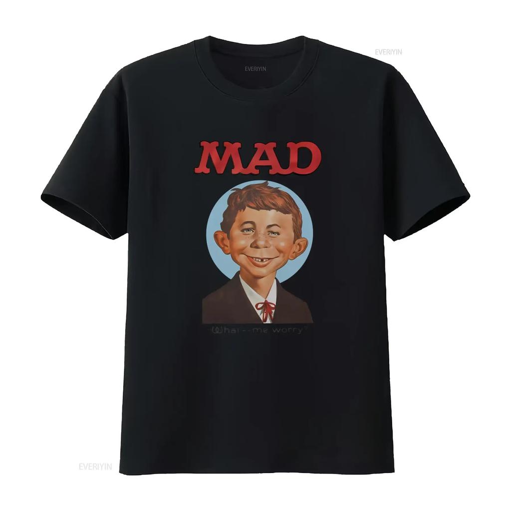 Maglietta Promozionale Unisex Alfred E. Neuman Mad Magazine Vintage 1987 Rara Nuova Taglia L What Me Worry Grafica Leggermente Vintage