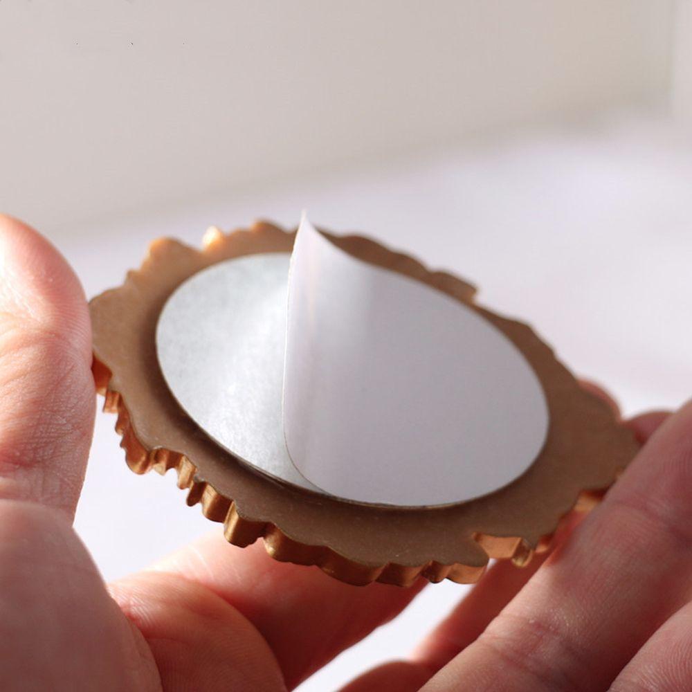 Micro Furniture Retro Miniature Dollhouse Mirror Wall Room Mini Mirror Dollhouse Frame Accessories