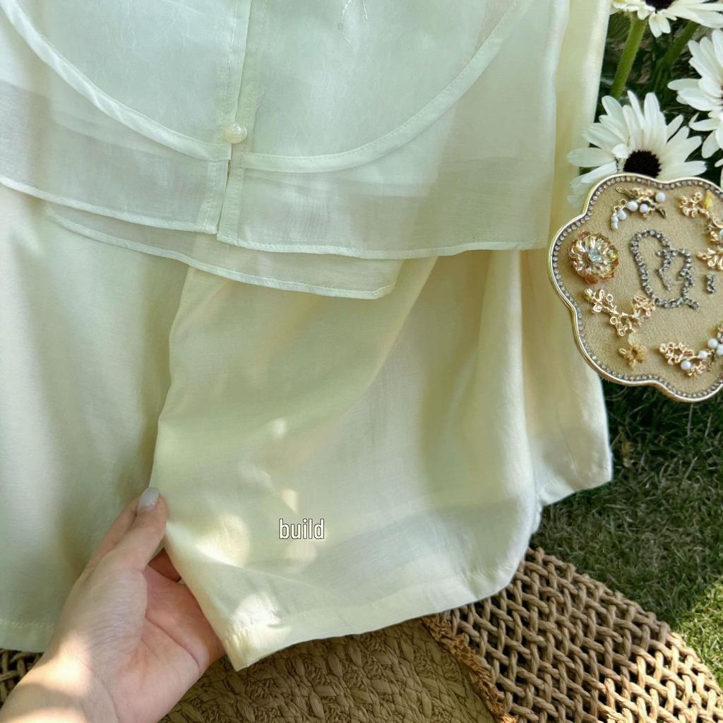 Hanfu-Set für Mädchen: Neues chinesisches zweiteiliges Set - Große & kleine Größen für den Sommer