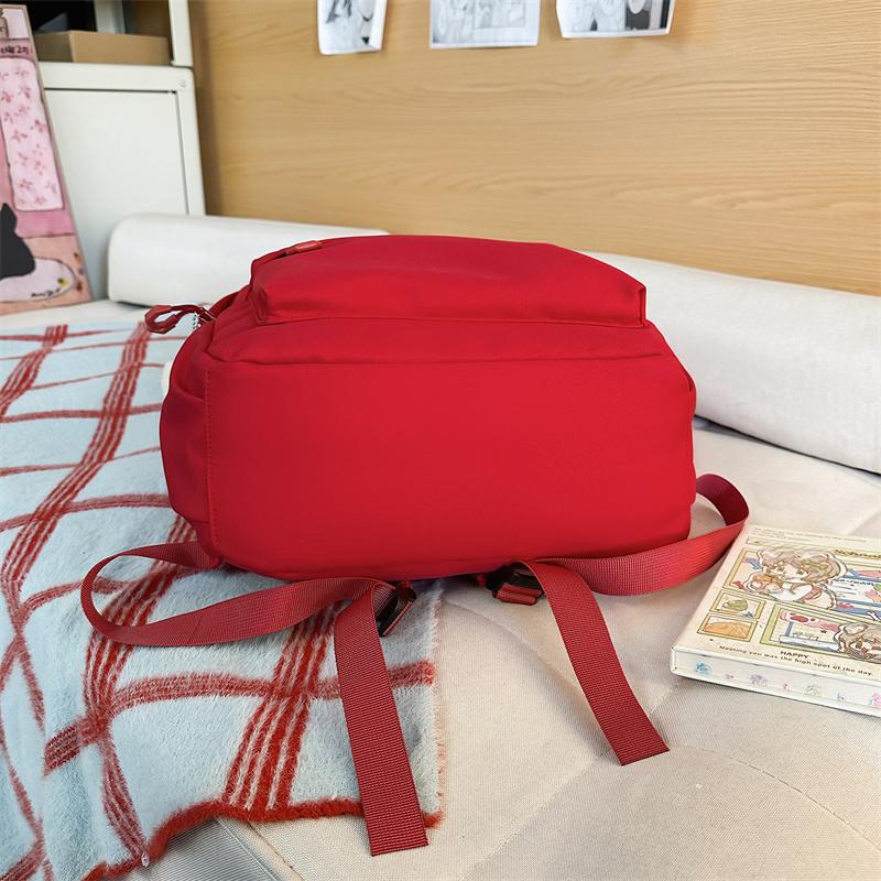 Plecak studencki w jednolitym kolorze dla kobiet o dużej pojemności