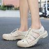 Fashion Summer Comfort Soft Sole Sandals Brand Casual Outdoor Non-slip Mens Leather Sandals Men Retro Hollow Out Breathable Beach Shoes