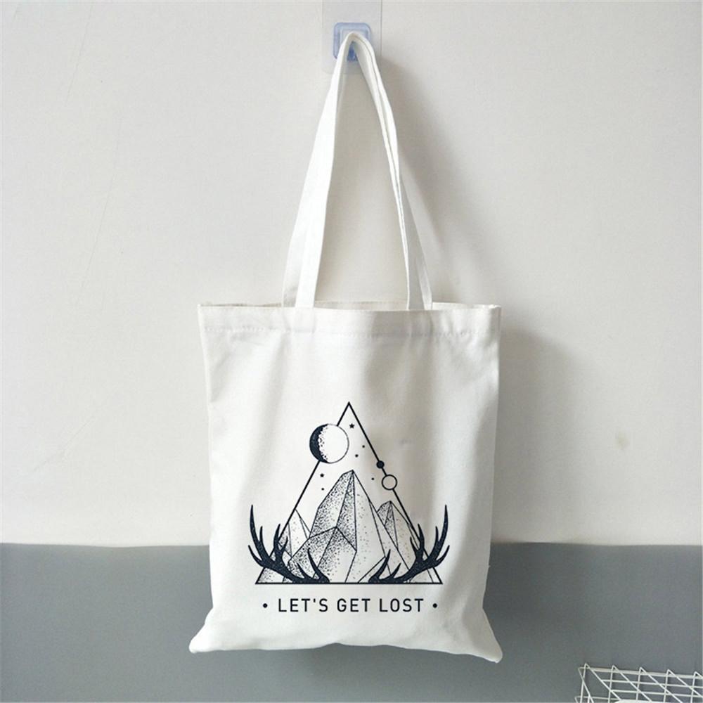 Fashion Women Shopper Bags Dark Forest Print Canvas Bag Handbag Messenger Eco Large Shoulder Bags Women Aesthetic Beach Bag