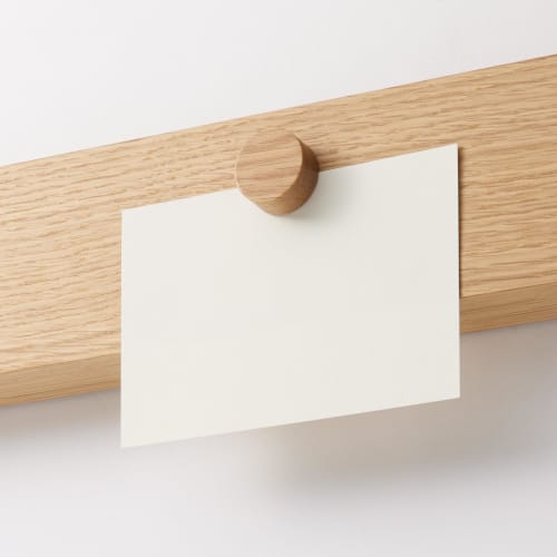 MUJI Furniture That Can Be Attached To the Wall with Long Push Magnet Width 44 X Depth 4 X Height 9 Cm Oak Veneer 12939672