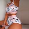 The New Two-Piece Pyjamas with Suspenders Sexy Suspender Pajamas Two-piece Set