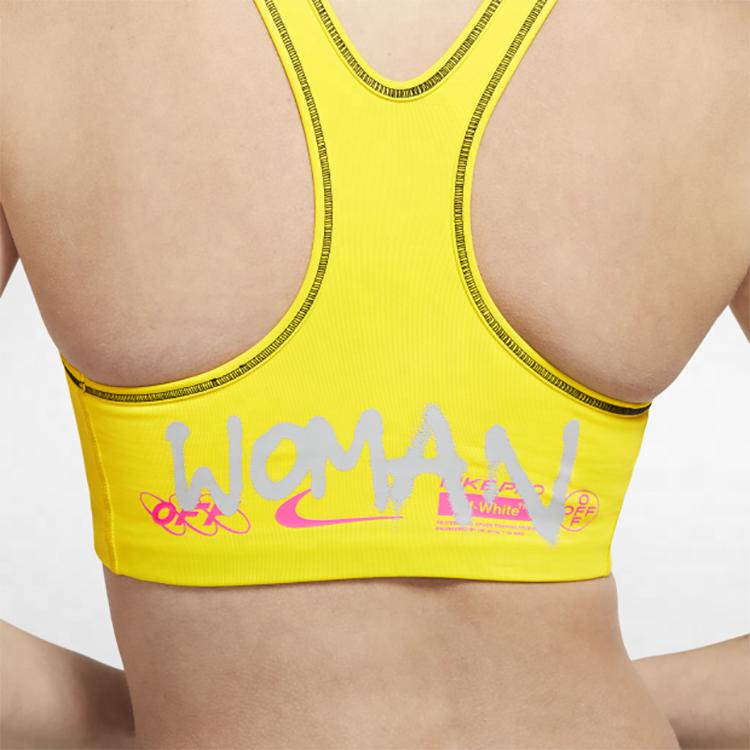 Nike Womens x Off-White Sports Bra Opti Yellow Women Tops CN5571-731