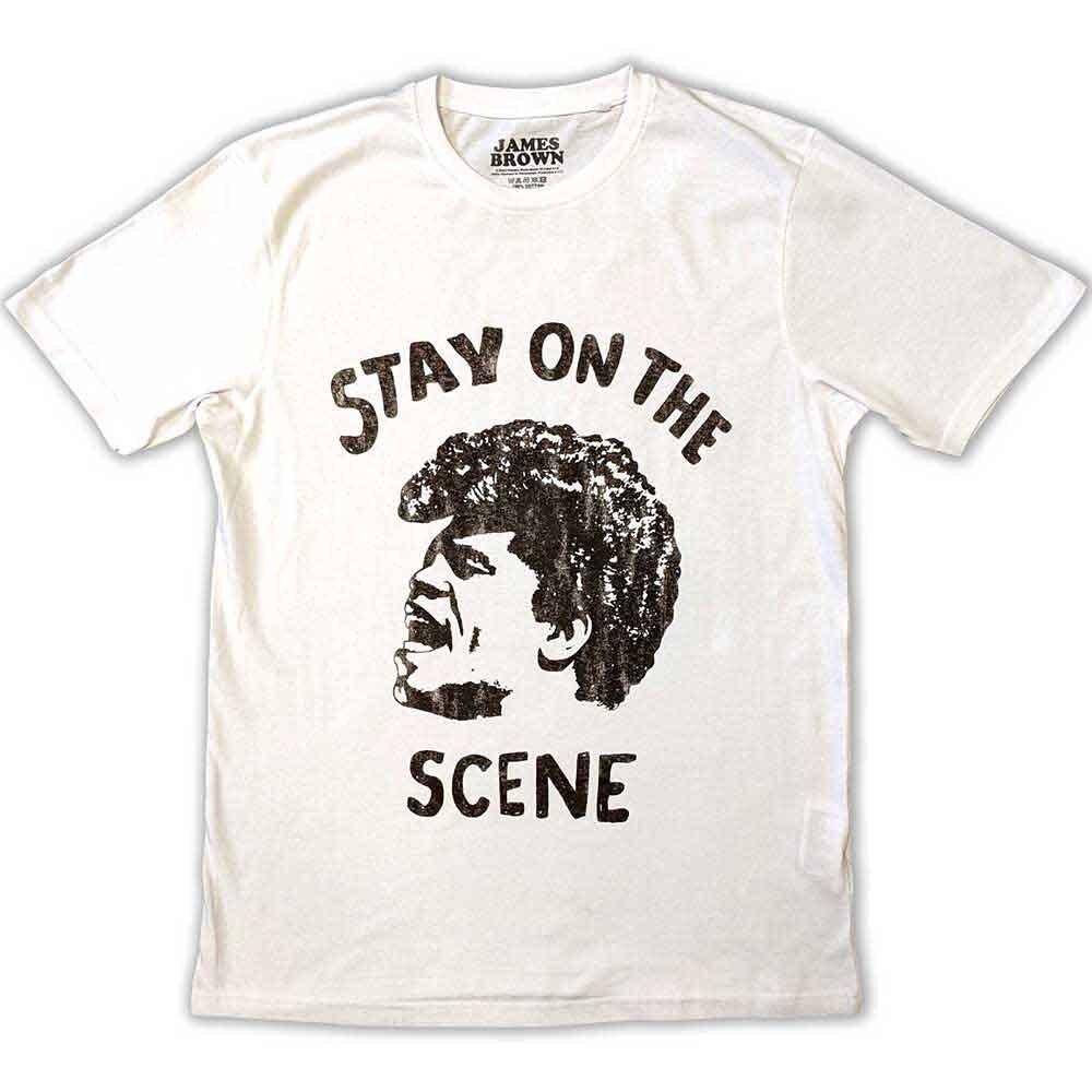 

James Brown Stay On The Scene T-Shirt White New Unisex T-Shirt XXXXL