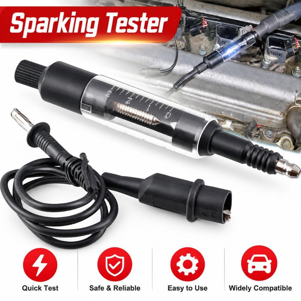 Flashover Gauge Car Sparking Plug Tester Adjustable Engine In Line Tester Engine Maintenance