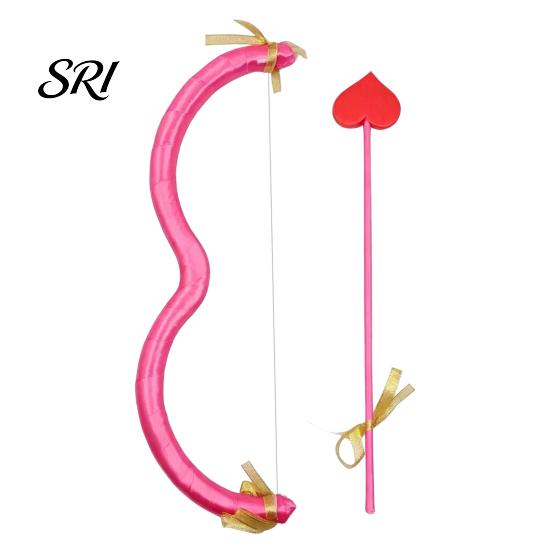 Fun Costume Accessory for All Ages Cupid Bow And Arrow Accessory, Valentine's Day Mini Romantic Love Symbol Decoration Set with Heart Halloween