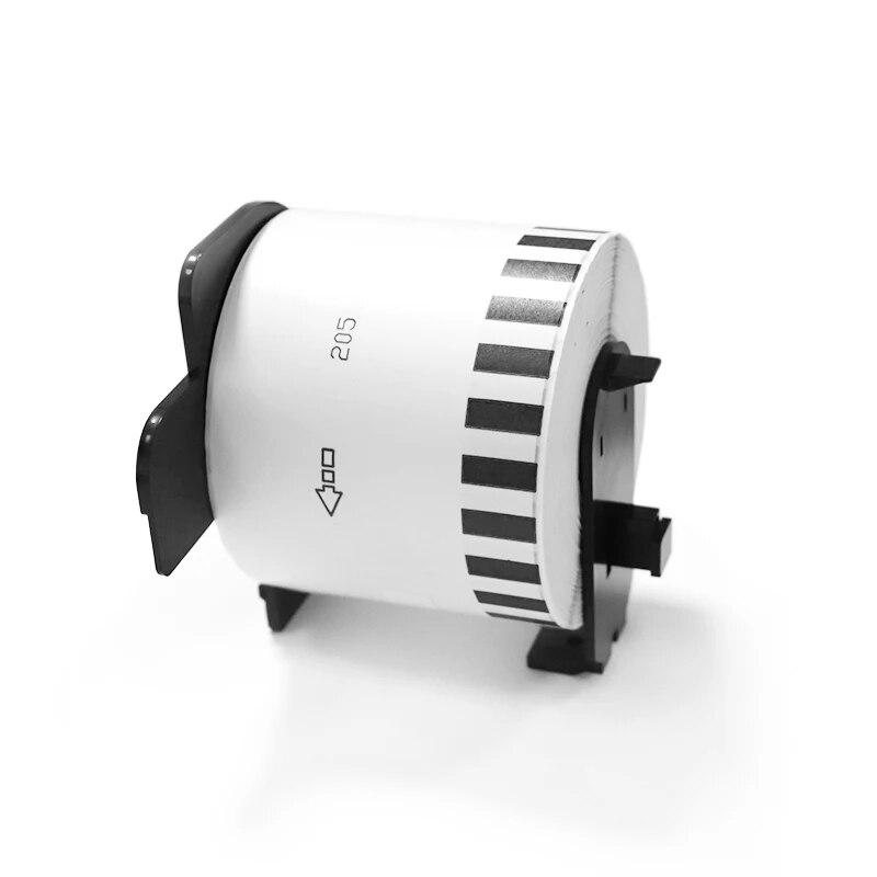 Papel térmico de etiqueta DK-2205 para impressora Brother QL1050 QL1060N QL1100 QL1110NWB QL600 QL650TD 710W Papel 62mmx30,48m Contínuo