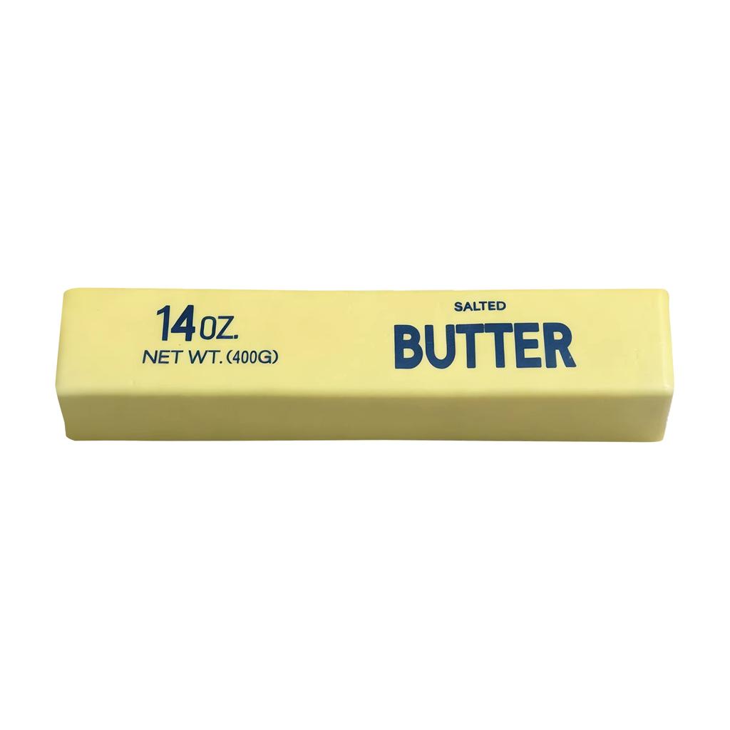 Butter Stick Stress Relief Toy 23cm Realistic Squishy Simulation Butter Bar for Desk Decoration and Hand Exercise