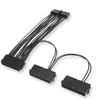 ATX 24Pin 1-to-2 1-to-3 1-to-4 PSU Splitter & Dual Power Sync Starter Extender Cable for PC GPU Workstation Car GPS Camera