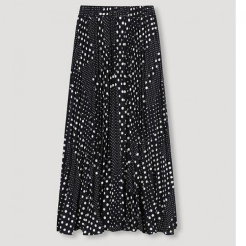  She S miSS  Dot Banding Pleated Long Skirt  Price  138 000 Won 