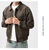 Lambswool Suede Faux Leather Jacket - Trendy Loose-Fit Autumn/Winter Retro Casual Outerwear