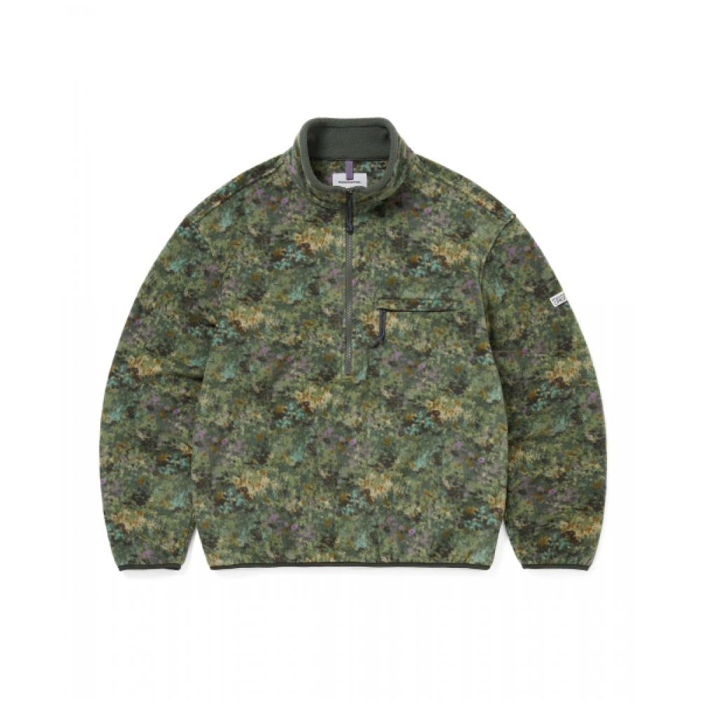 Thisisneverthat Fleece Pullover Floral Olive S