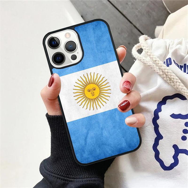 Argentine National Flag Phone Case For iPhone 17 Air 15 16 Cover 11 13 14 Pro Max 12 Plus Max Fundas