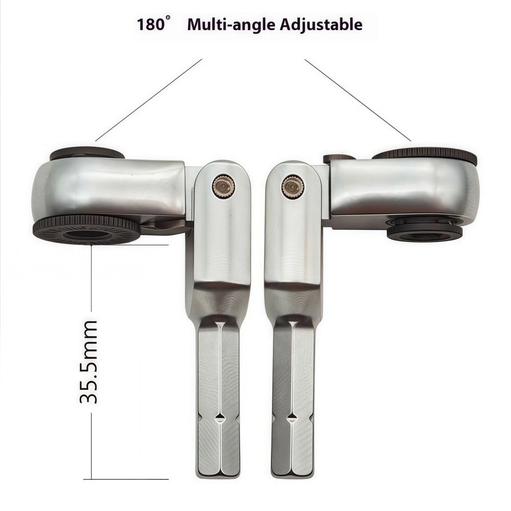 Neuer Mini-Steckschlüssel Drehmomentschlüssel 1/4" 6,35mm Sechskant Ratsche Einstellbar Toughbuilt Zwei-Wege Schraubendreher Manuelle Werkzeuge