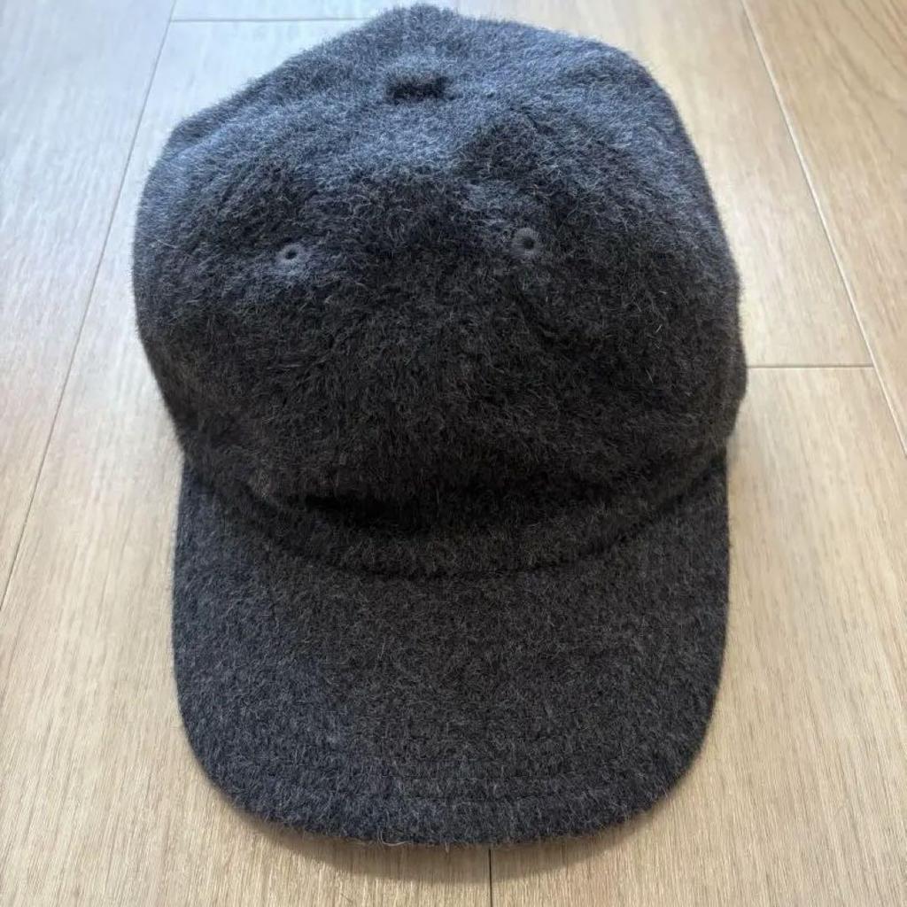 [USED] Takayuki Kijima Angora and Wool Cap, Dark Gray