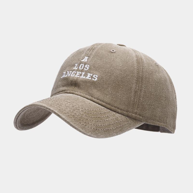 Frühling neue Buchstabenstickerei gewaschen alte Baseballkappe Herren und Damen lässig vielseitige Kappe Outdoor-Sonnenhut Trend